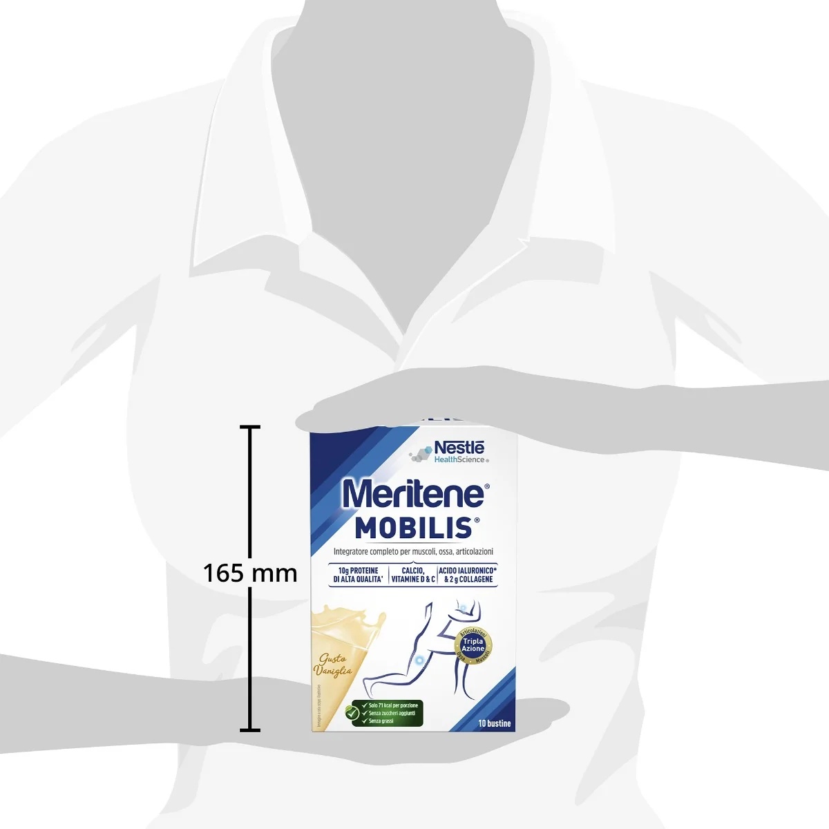 MERITENE Meritene Mobilis Vanille Nahrungsergänzungsmittel Muskeln Knochen Gelenke 10 Beutel Gelenkbeweglichkeit