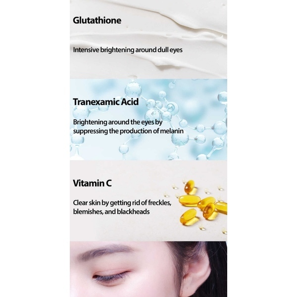 Mary & May Tranexaminsyre + Glutathion Øyekrem 30ml