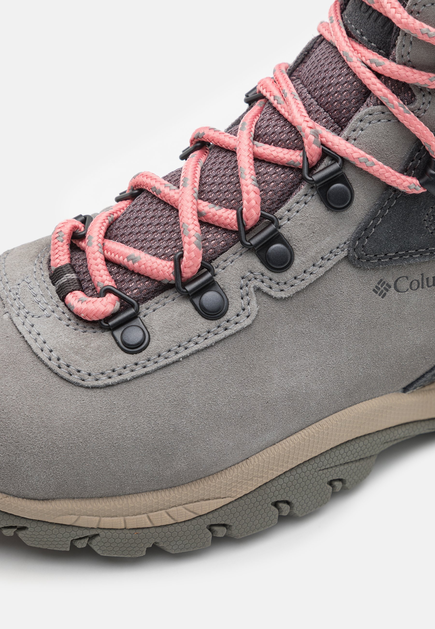 Columbia NEWTON RIDGE™ PLUS WATERPROOF AMPED - Buty trekkingowe - stratus/canyon rose