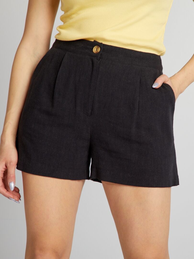 Zachte shorts - zwart