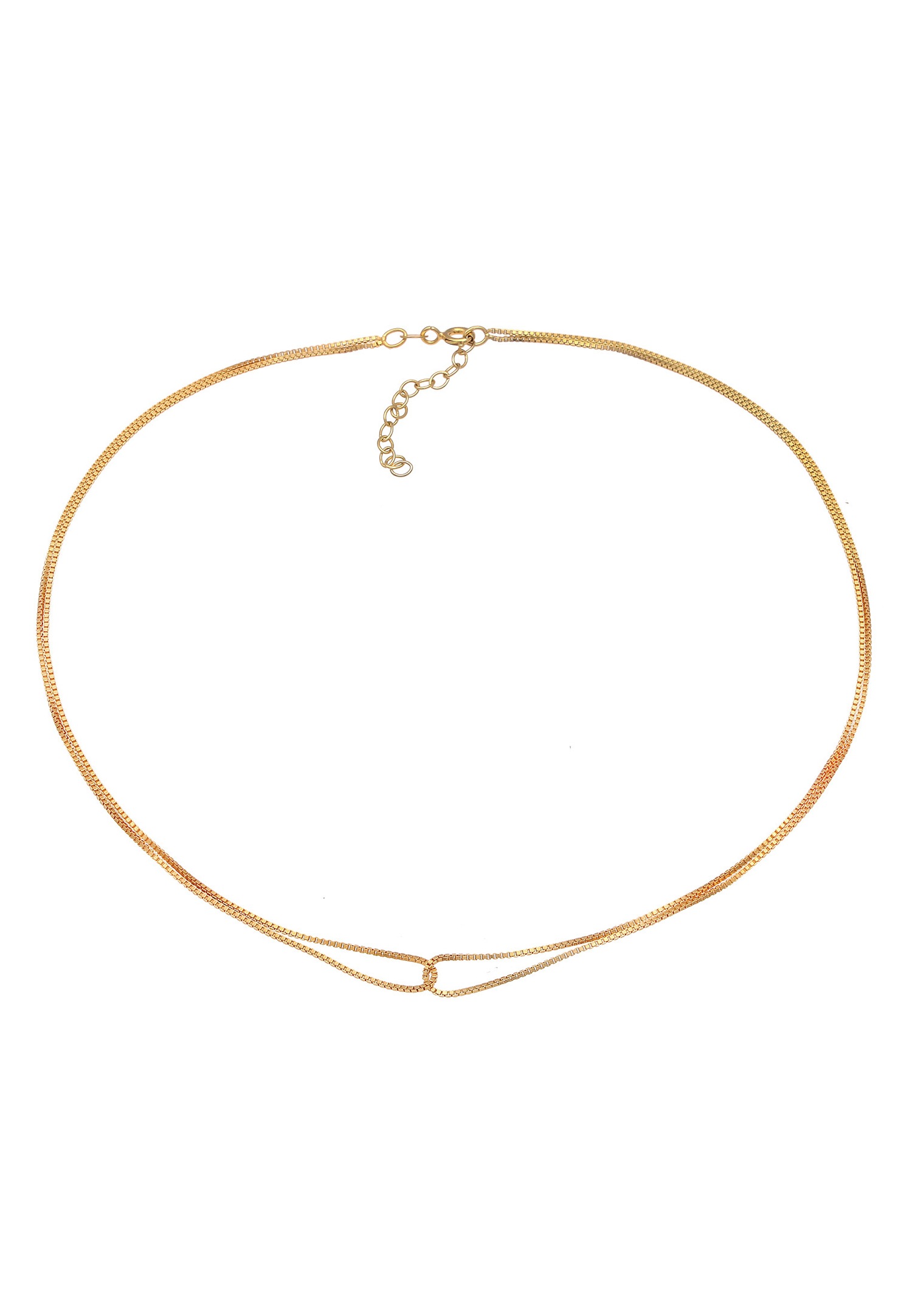 Elli Femmes Choker Vénitien Infinité Entrelacé en Argent Sterling 925