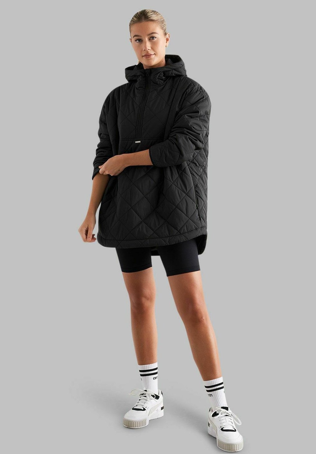 aim'n® ANORAK TRAPUNTATO OVERSIZE - Cappotto invernale - nero