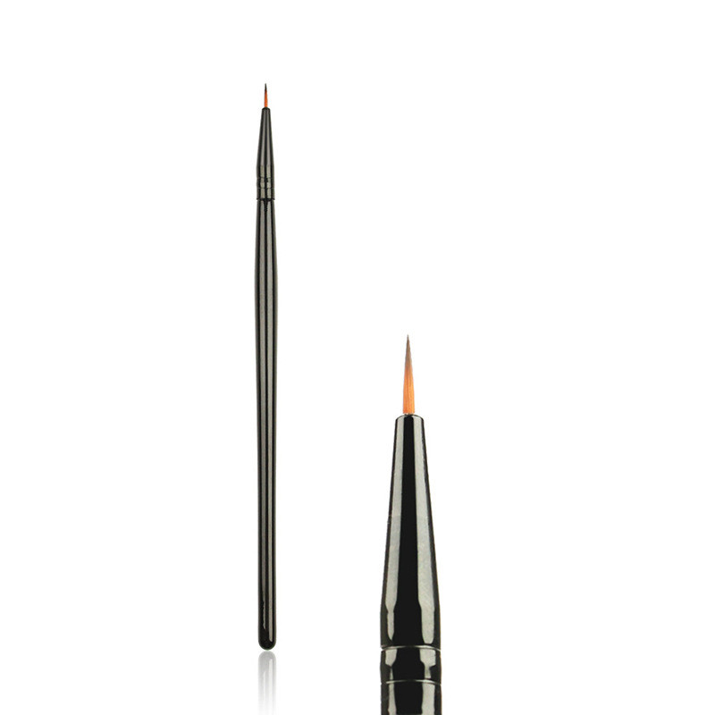 1 Pinceau fin professionnel pour les lèvres et les yeux, pinceau pour les sourcils et la crème, outil de maquillage pour les yeux et les fards à paupières