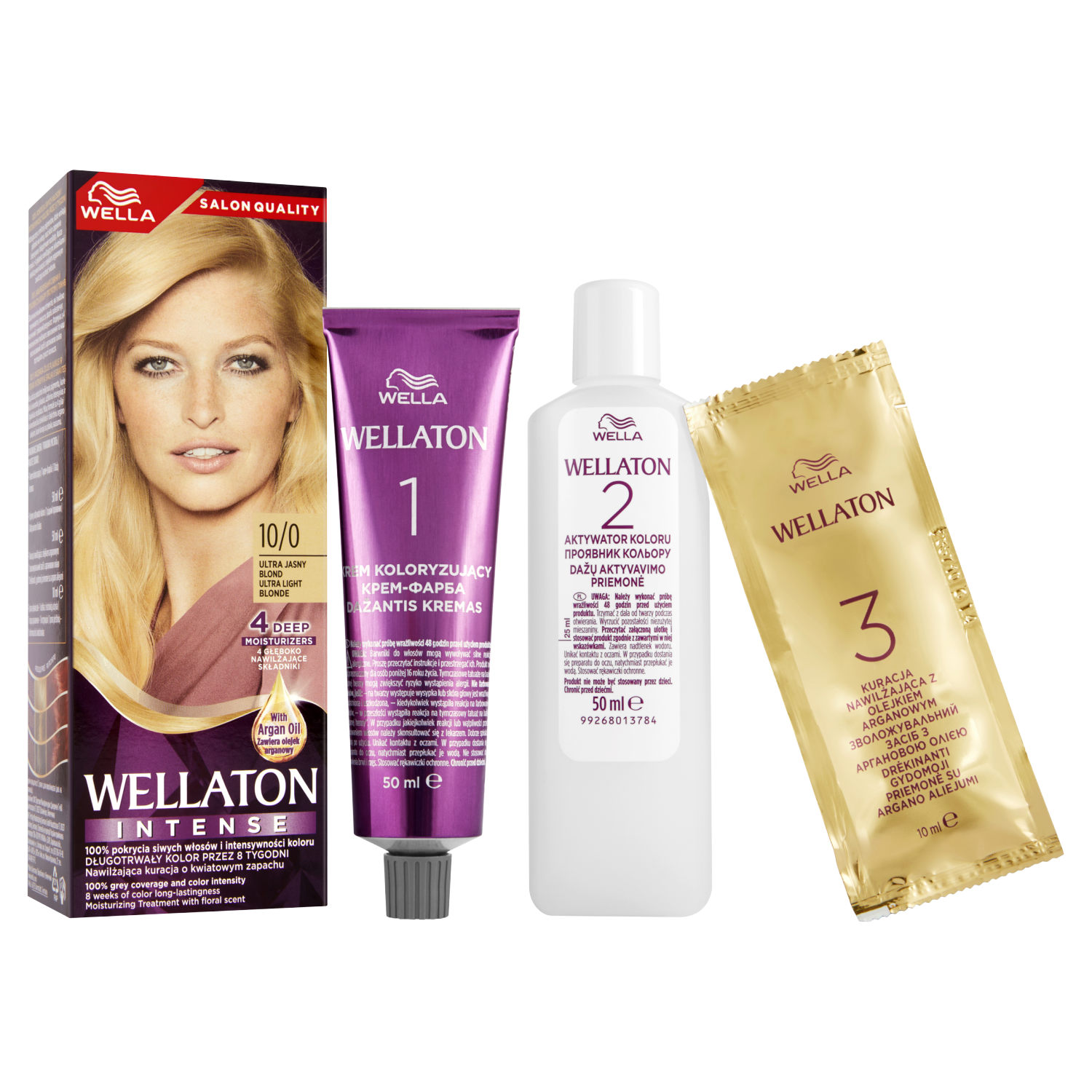 Crema colorante per capelli Wella 5/0 castano chiaro Wellaton