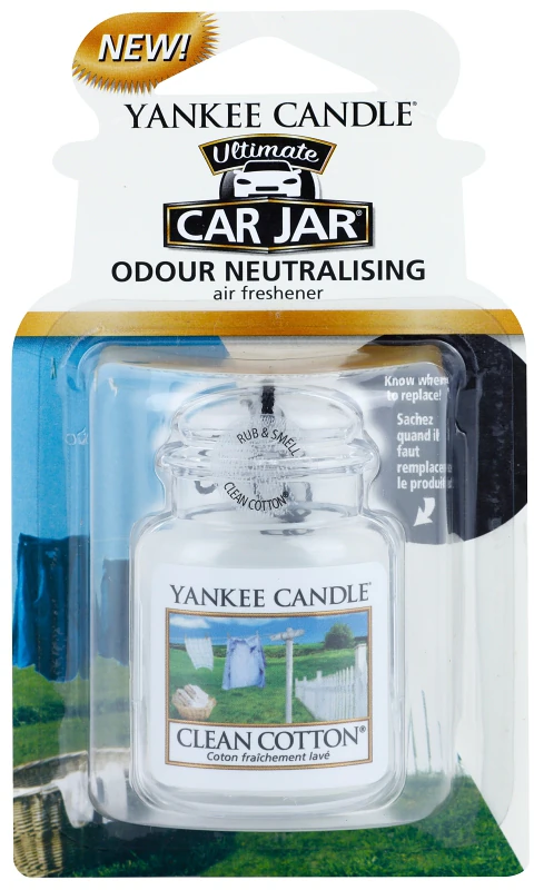 Aromatizador de carro Yankee Candle Clean Cotton para pendurar