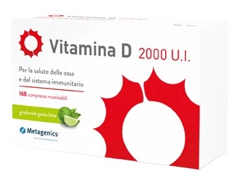 METAGENICS VITAMINE D Vitamine D 2000 IE 168 kauwtabletten Voedingssupplement met vitamine D