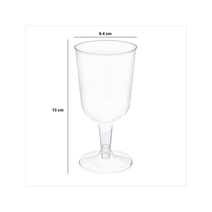 12 copas de vino reutilizables 