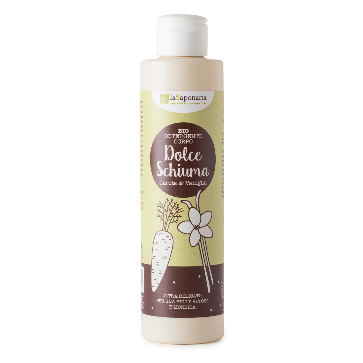 Radici Detergente corpo dolce schiuma vaniglia-carota - Bagno e Doccia