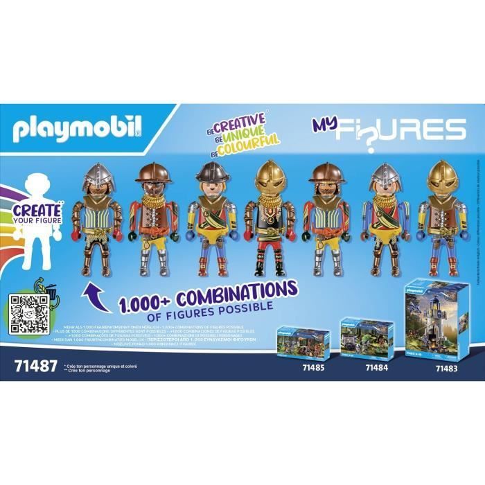 PLAYMOBIL 71487 Novelmore Knights, My Figures, 45 pezzi, Età 5+