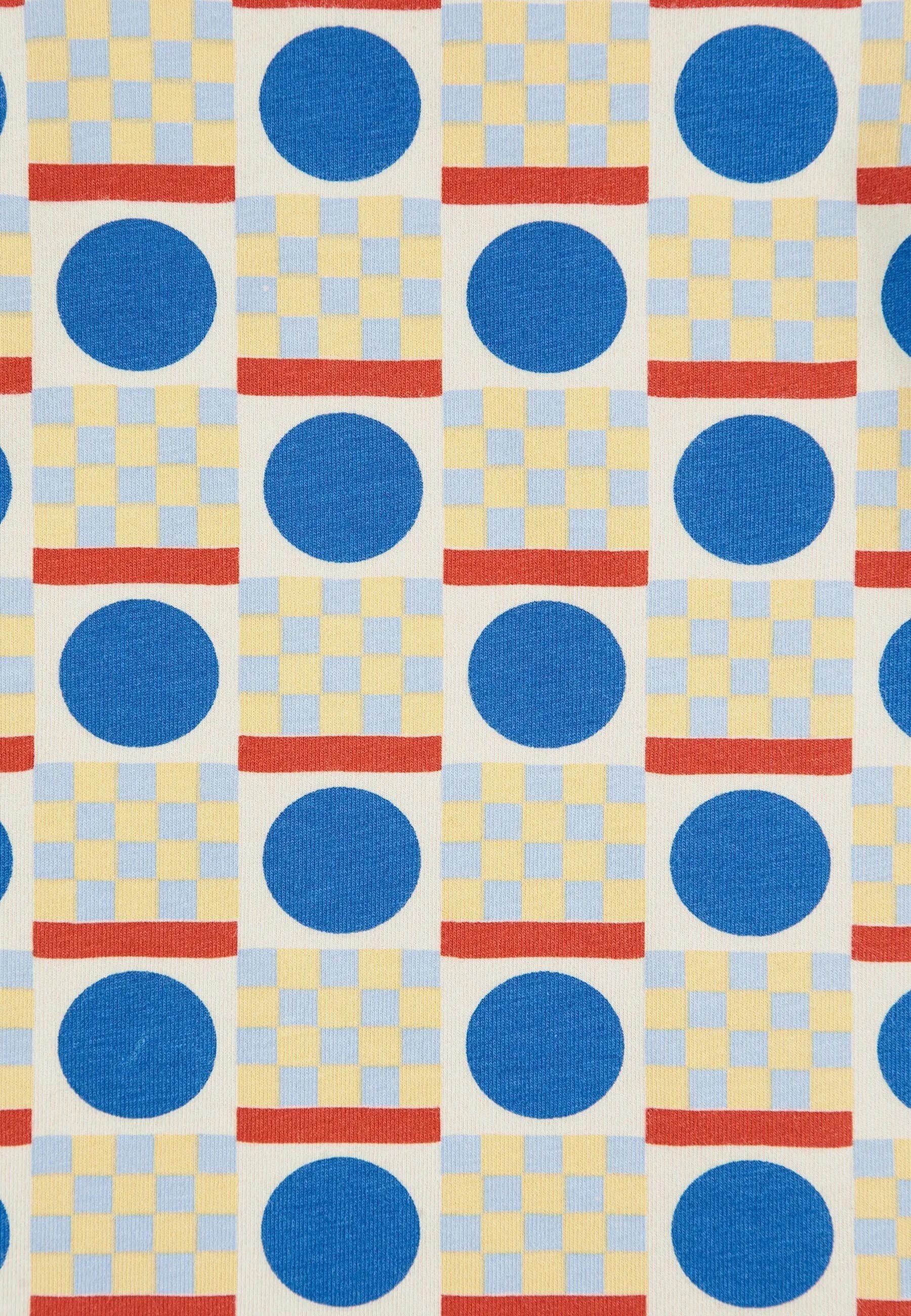 Bobo Choses T-shirt met lange mouwen en geometrische print, unisex - Top met lange mouwen - blauw