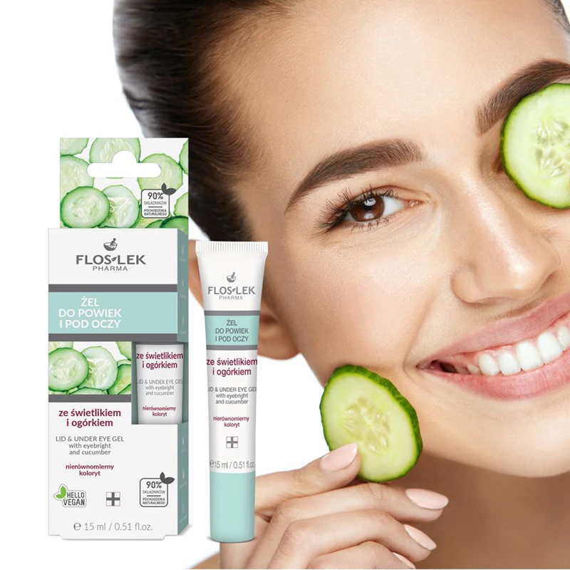FlosLek Pharma Eye Care гел за осветљавање очију против тамних кругова