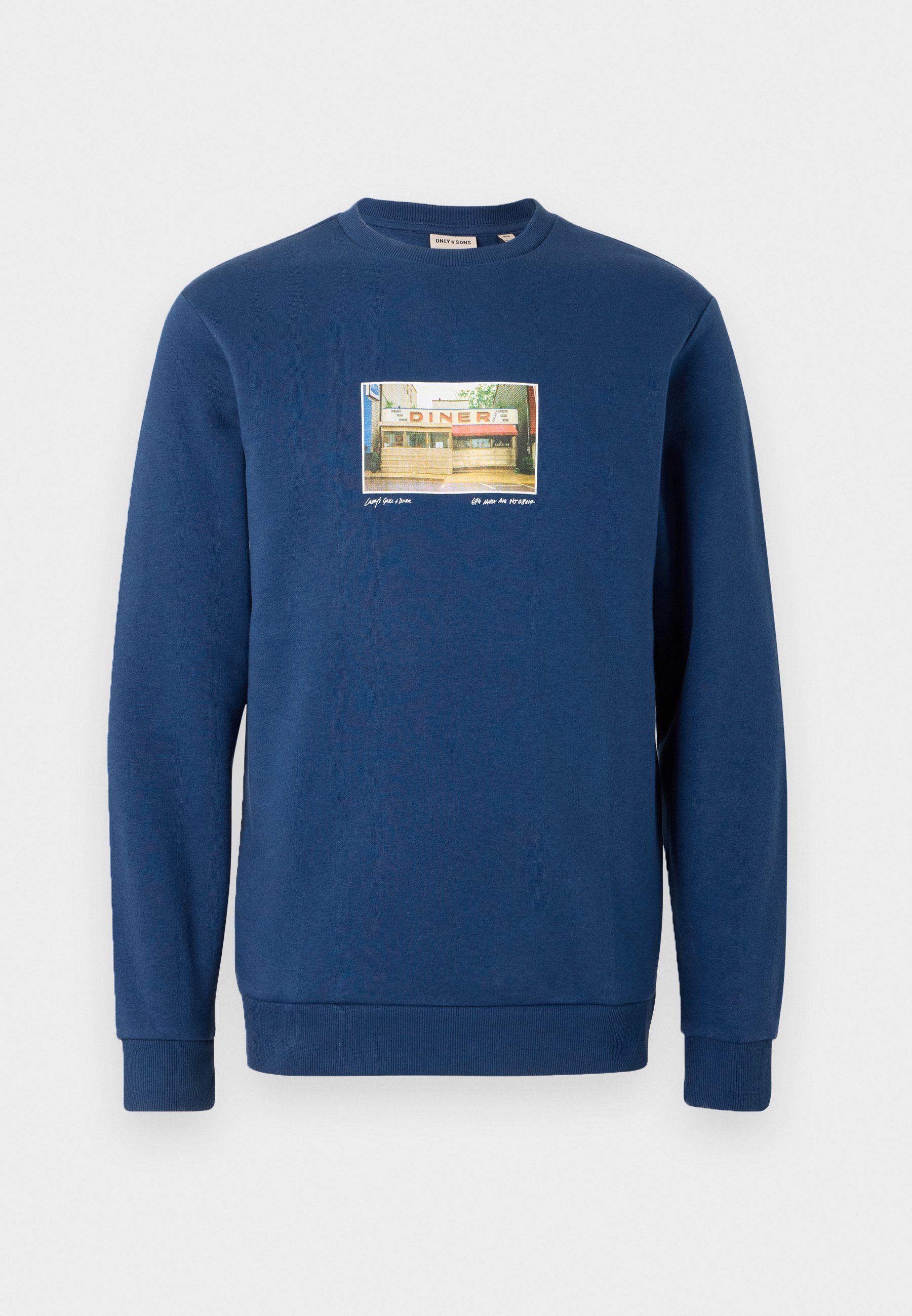 Felpa girocollo Only & Sons ONSCERES PHOTO PRINT - estate blue