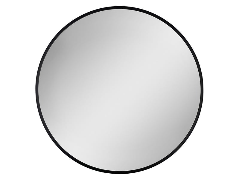 Lustro ścienne Nico Black 80 cm okrągłe czarne