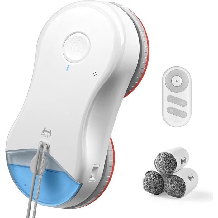 HUTT S55 Pro Fensterputzroboter, 6500 Pa Saugkraft, 3D-Schwimmpads, Slam 4.0 Navigation, 80-ml-Tank