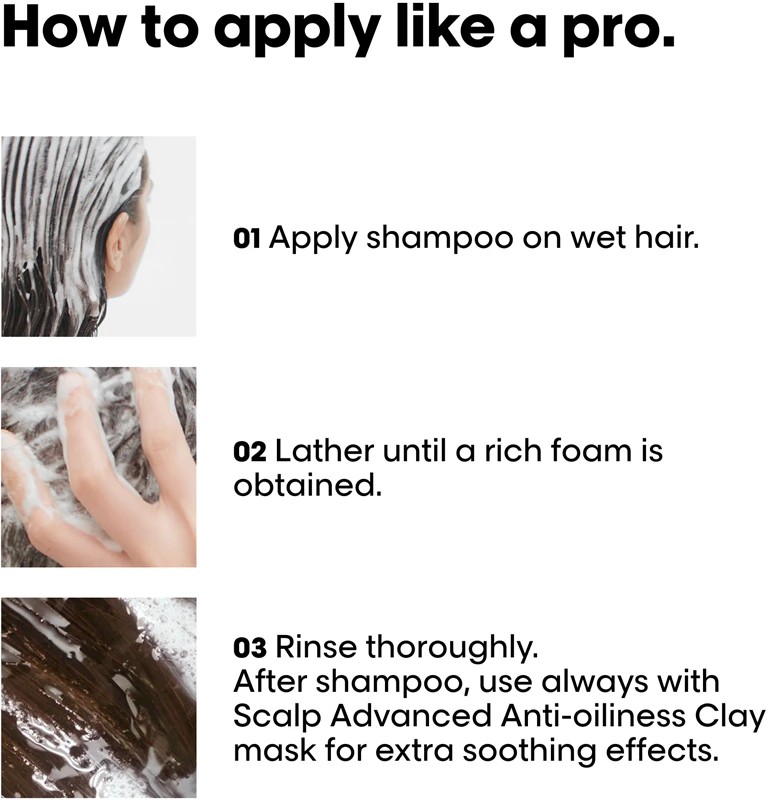 Shampoo de limpeza avançada L'Oréal Professionnel Serie Expert Scalp para couro cabeludo oleoso