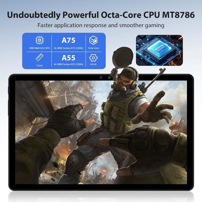 Tablette 10.6 Pouces - ETHNICS ORIGINS - TIGERFU - Android 14 - 36Go RAM - 256Go Stockage - 4G LTE