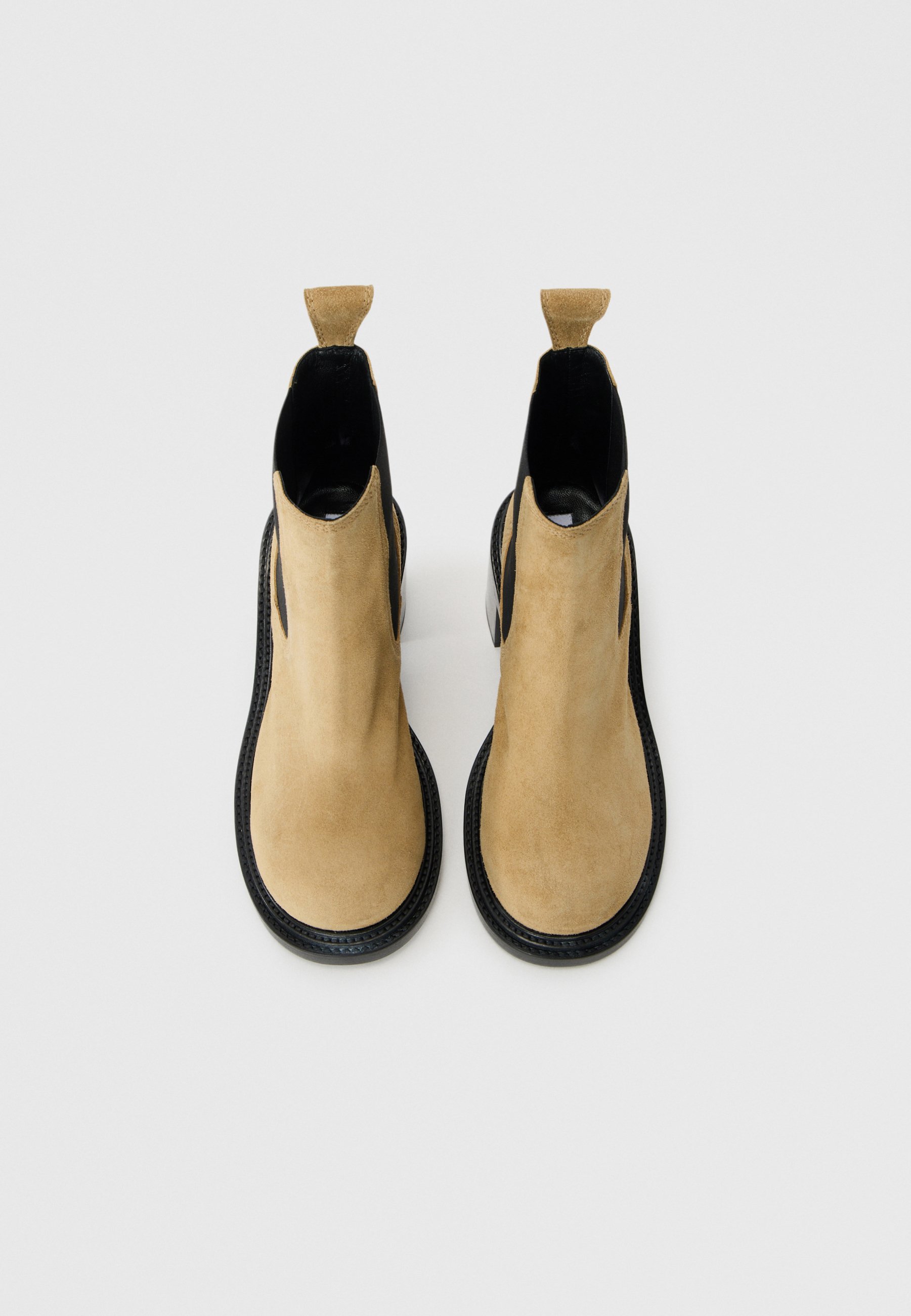 Stivaletti alla caviglia con tacco alto MOSCHINO - beige