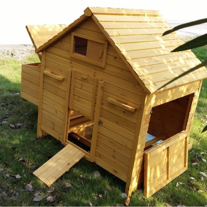Poulailler Bassette XL 6 à 10 poules - Poulailler Direct - Marron - 10 animaux