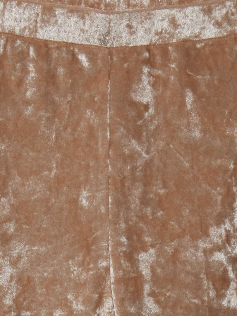 Fluwelen legging - BEIGE