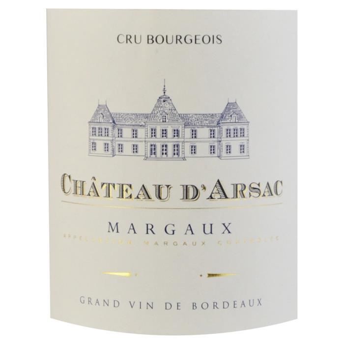 Château d'Arsac 2017 - AOC Margaux Cru Bourgeois - Vino tinto Burdeos - 0,75 cl