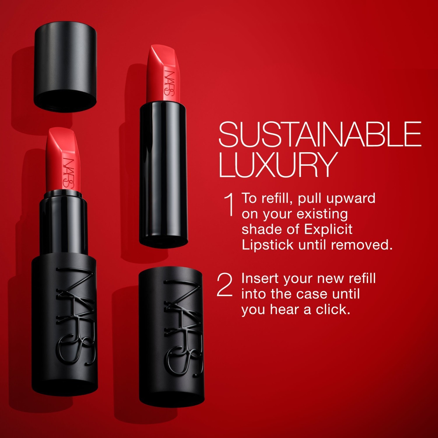NARS Lipstick Explicit ruž za usne, dopunsko pakovanje – 3,8 g