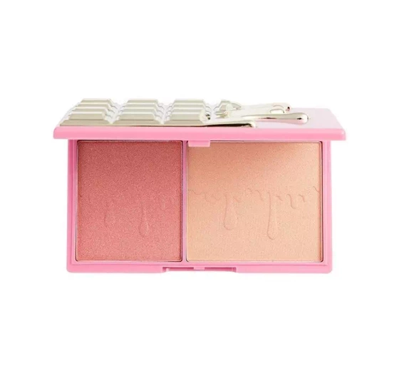 I Heart Revolution Mini Chocolate paleta rozświetlaczy Rose Frizz Glow 11,2 g