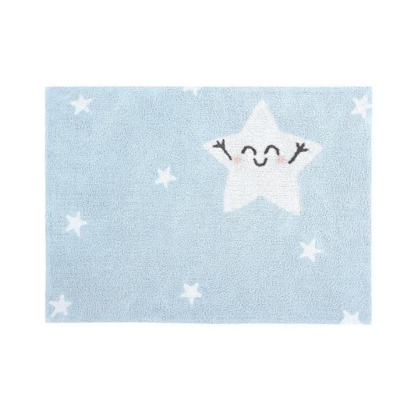 Dywan dziecięcy HAPPY STAR 120x160 niebieski