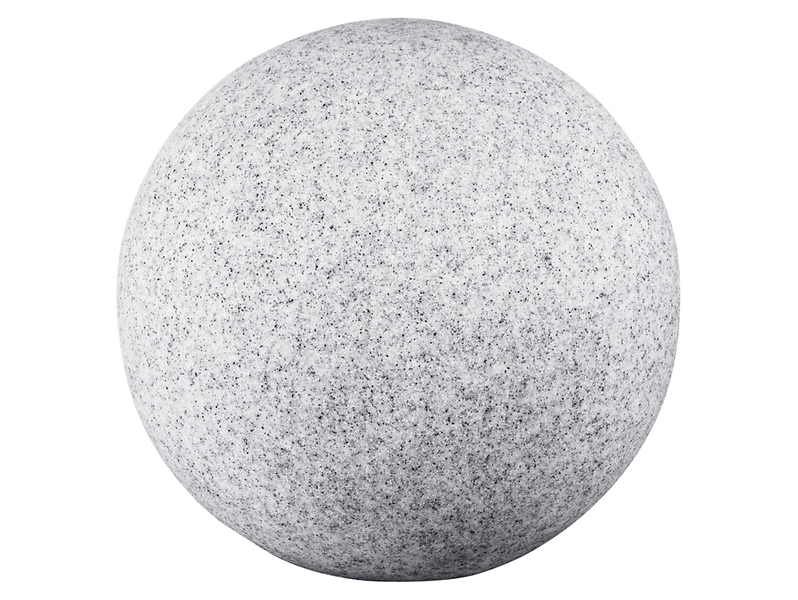 Lampa ogrodowa kula Stono 78 cm z tworzywa sztucznego szara