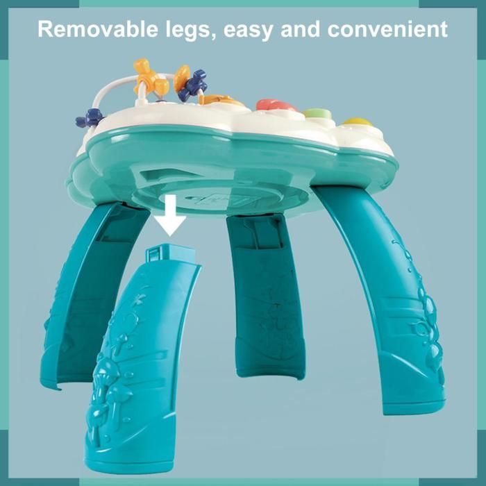 KEENSO Table d'activités Table d'activité Multifonctionnelle pour bébé, Jouet Musical éducatif D'apprentissage Précoce deco fleur