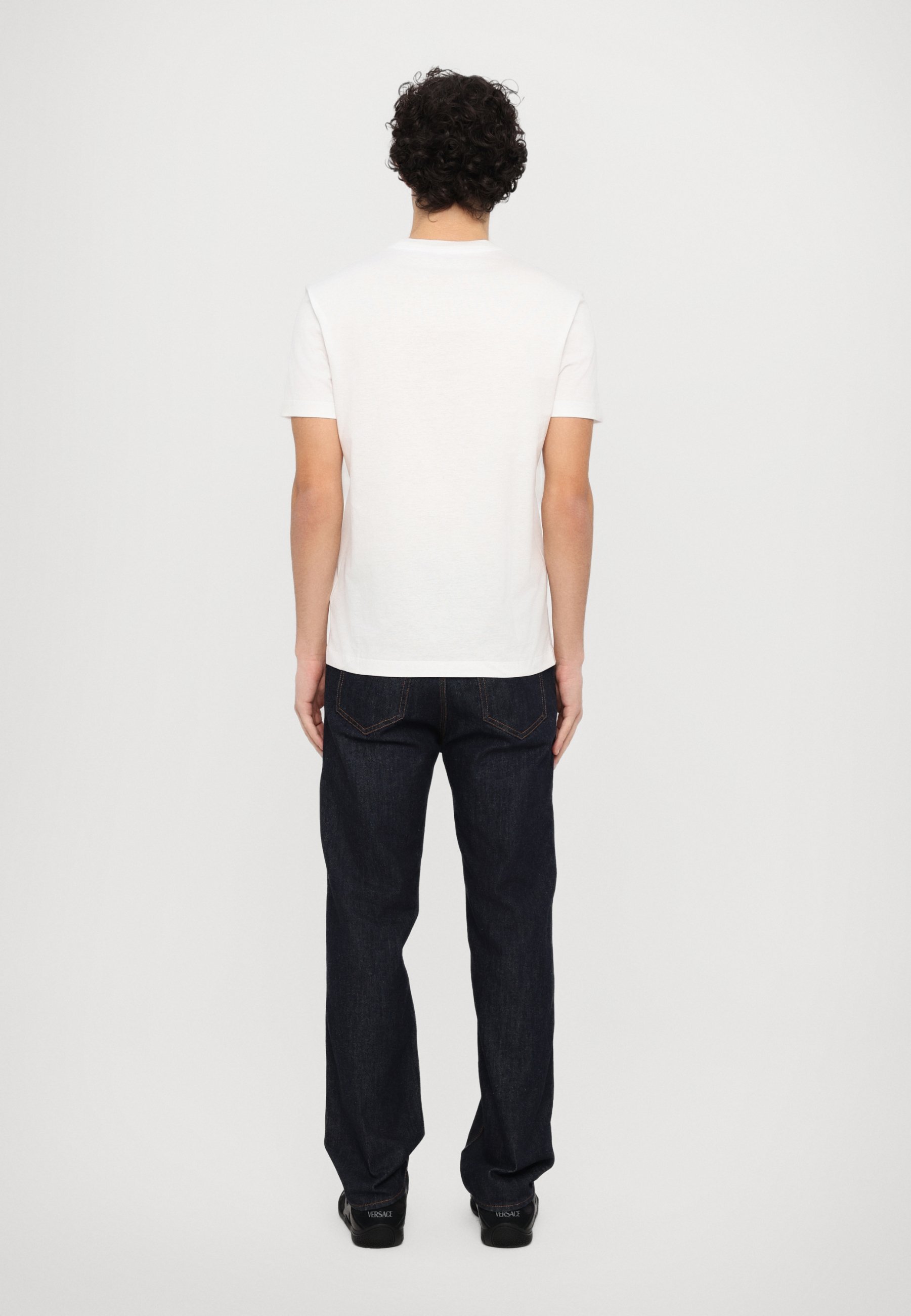 Versace COMPACT PRINT - T-shirt imprimé - blanc optique