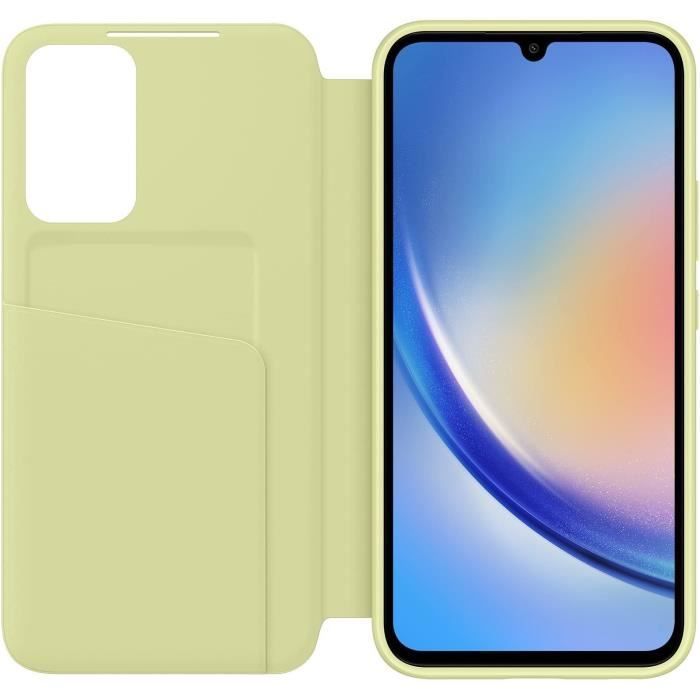 Samsung Smart S View Galaxy A34 5G hoesje lichtgroen