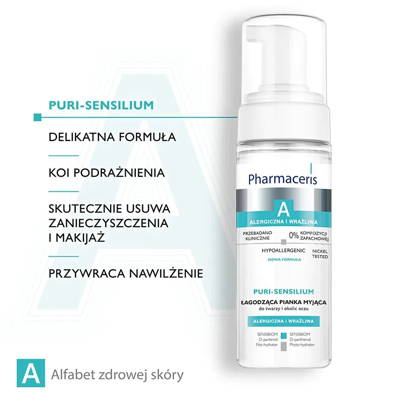 Pharmaceris A Puri-Sensilium Delikatna pianka myjąca do twarzy