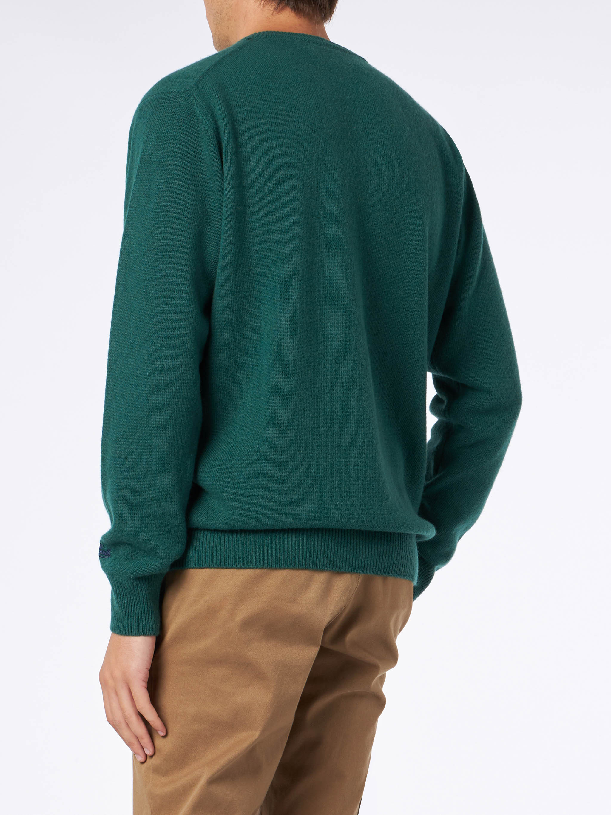 Courma vs. St. Moritz Jacquard-Print Rundhals-Herrenpullover