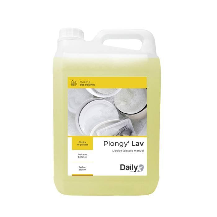 Liquide vaisselle manuel parfum citron PLONGY'LAV - Bidon 5L   -