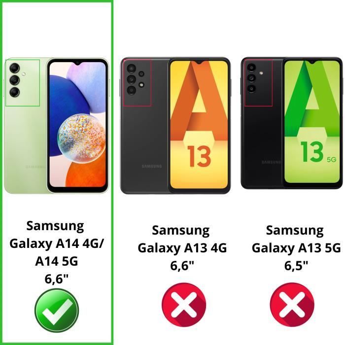 Funda para Samsung Galaxy A14 - Resistente a golpes, protectora, de TPU suave y transparente Phonillico®