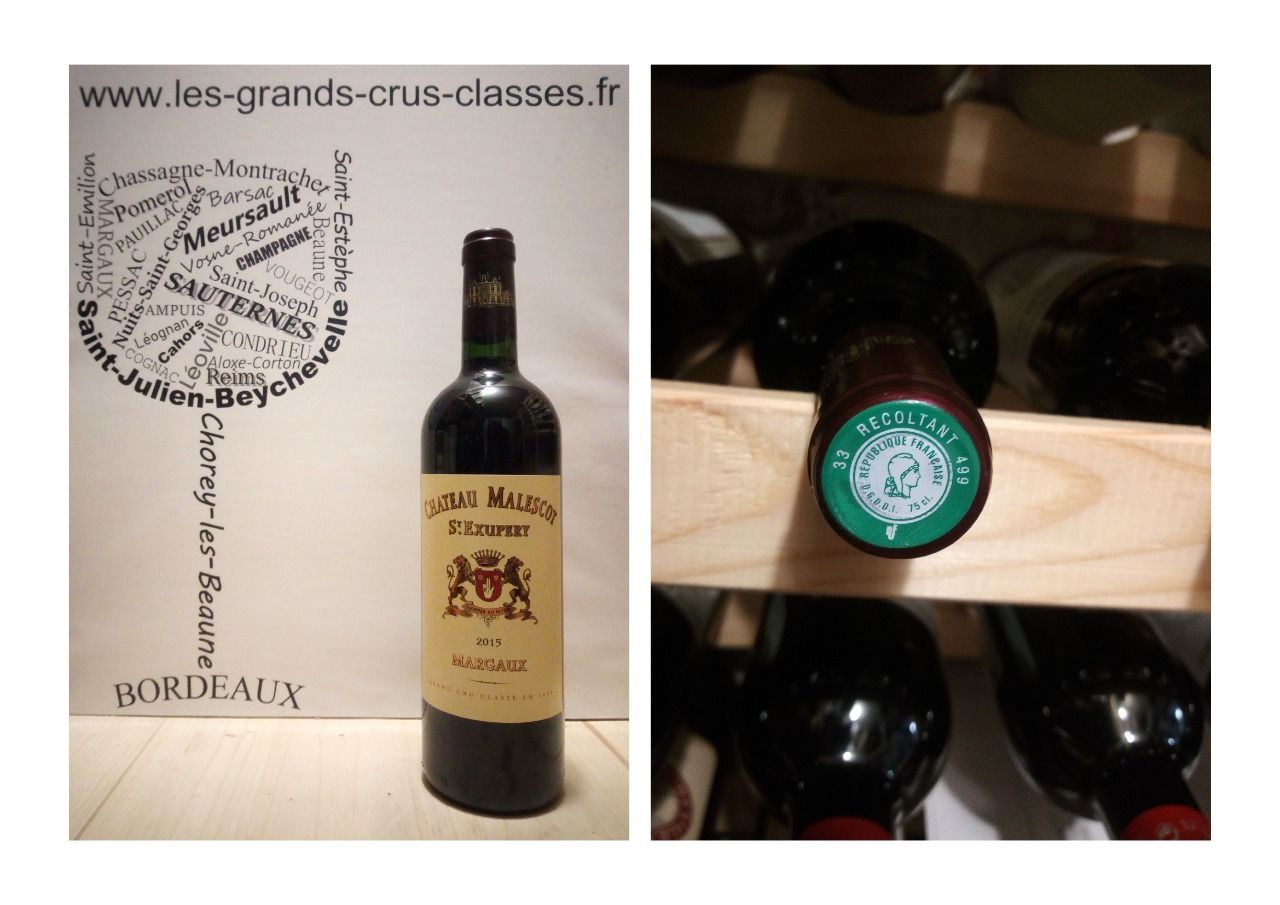 Château Malescot Saint-Exupéry 2015 - Margaux - 3ème Grand Cru Classé  - 1 x 75 cl - Rouge