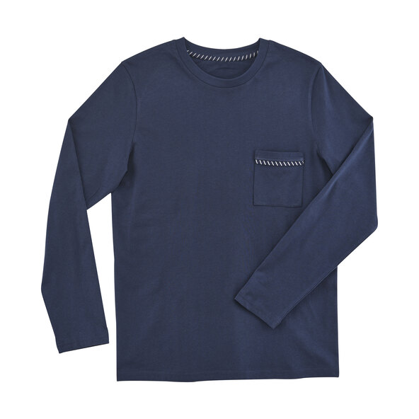 Herren Winter Pyjama, navy
