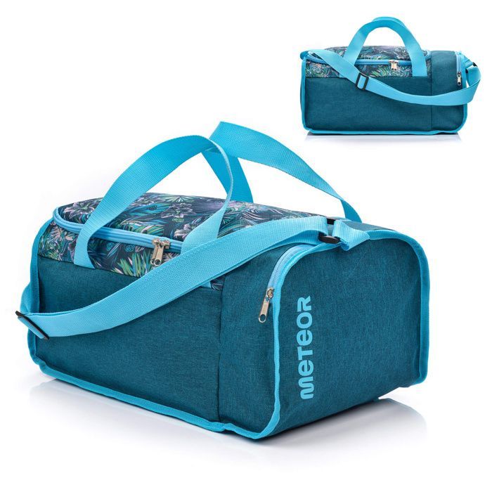 METEOR Nanuq Sports Bag - Compact Design - Multiple Pockets - 20 L - Leaf Pattern
