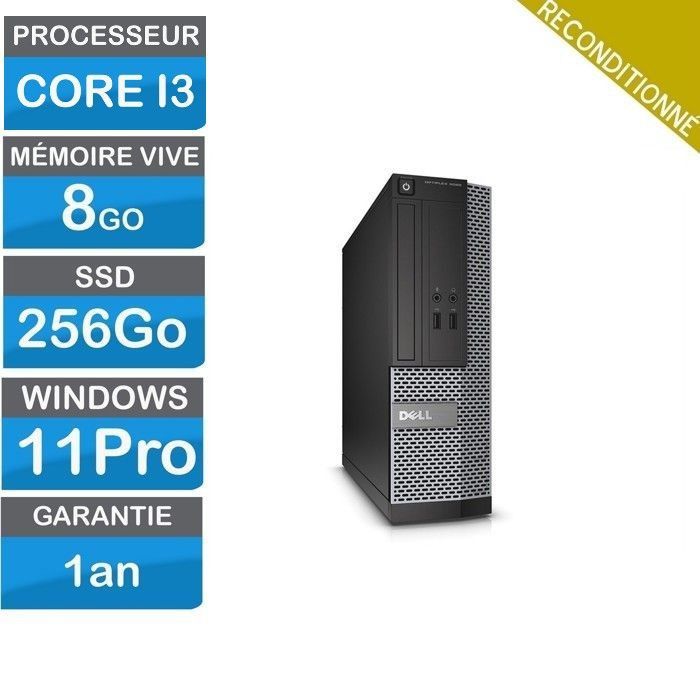 Computador de mesa acessível - Dell Optiplex 3020 SFF, Intel Core i3-4150, SSD de 256 GB