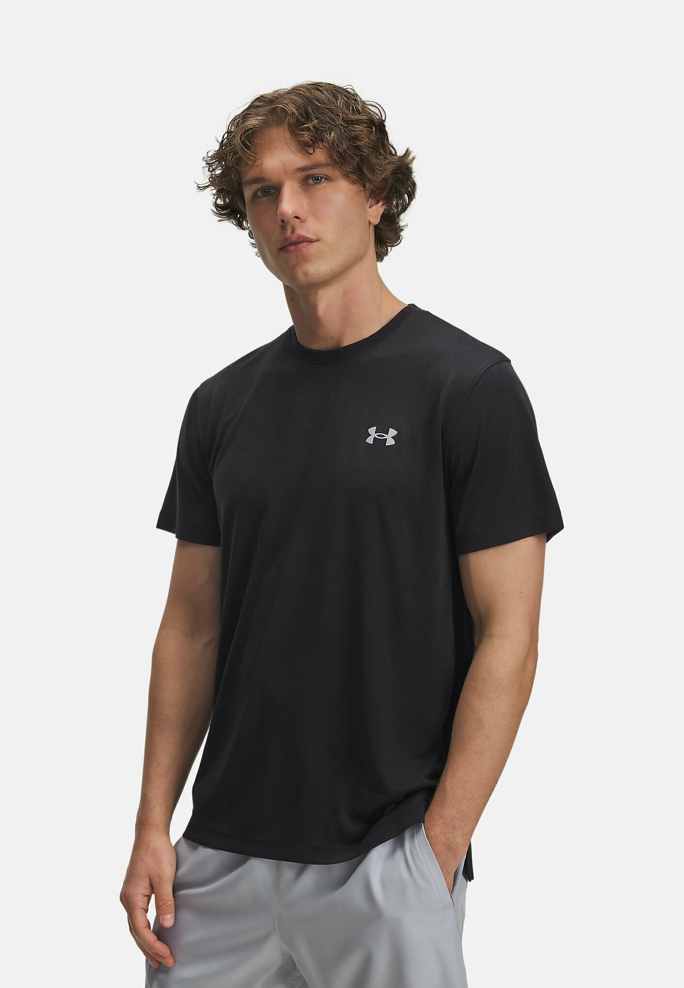 Under Armour LAUNCH CAMO - Koszulka sportowa - czarna (002)