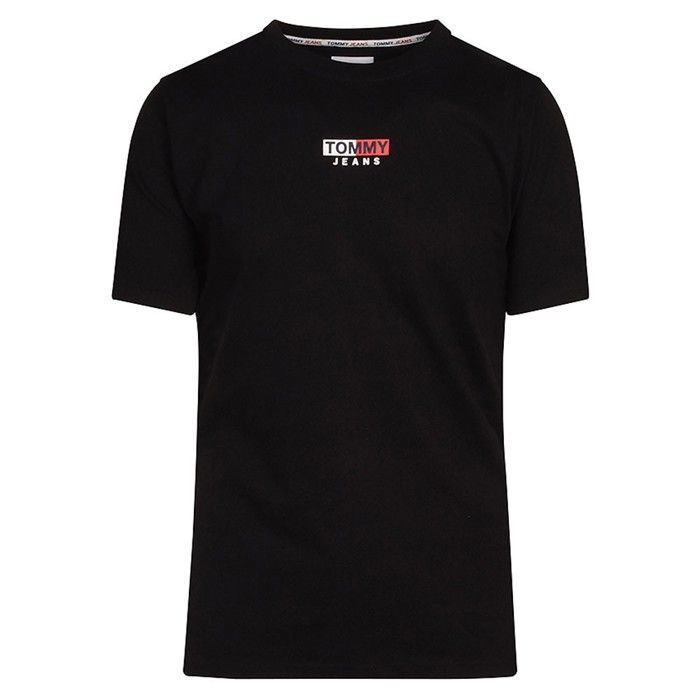 Tommy Hilfiger - T-shirt Tommy Jeans Homme Noir Flag Regular Fit