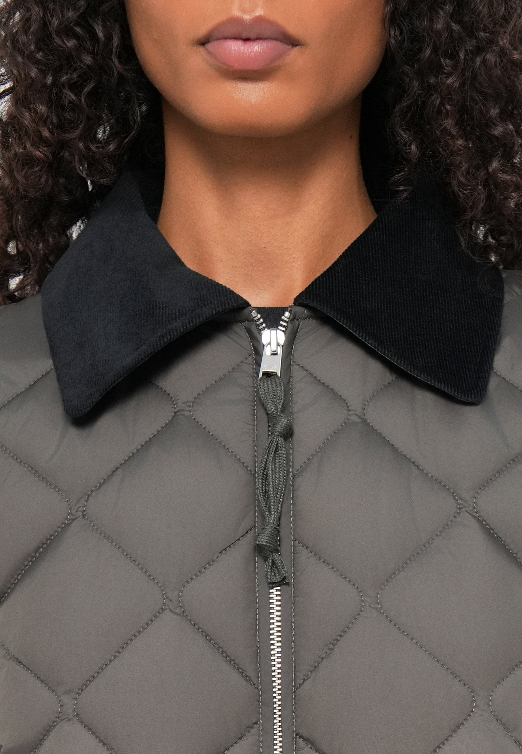 Marc O'Polo GEWATTEERDE DENIM OUTDOORJASSEN - Winterjas - pineneedle