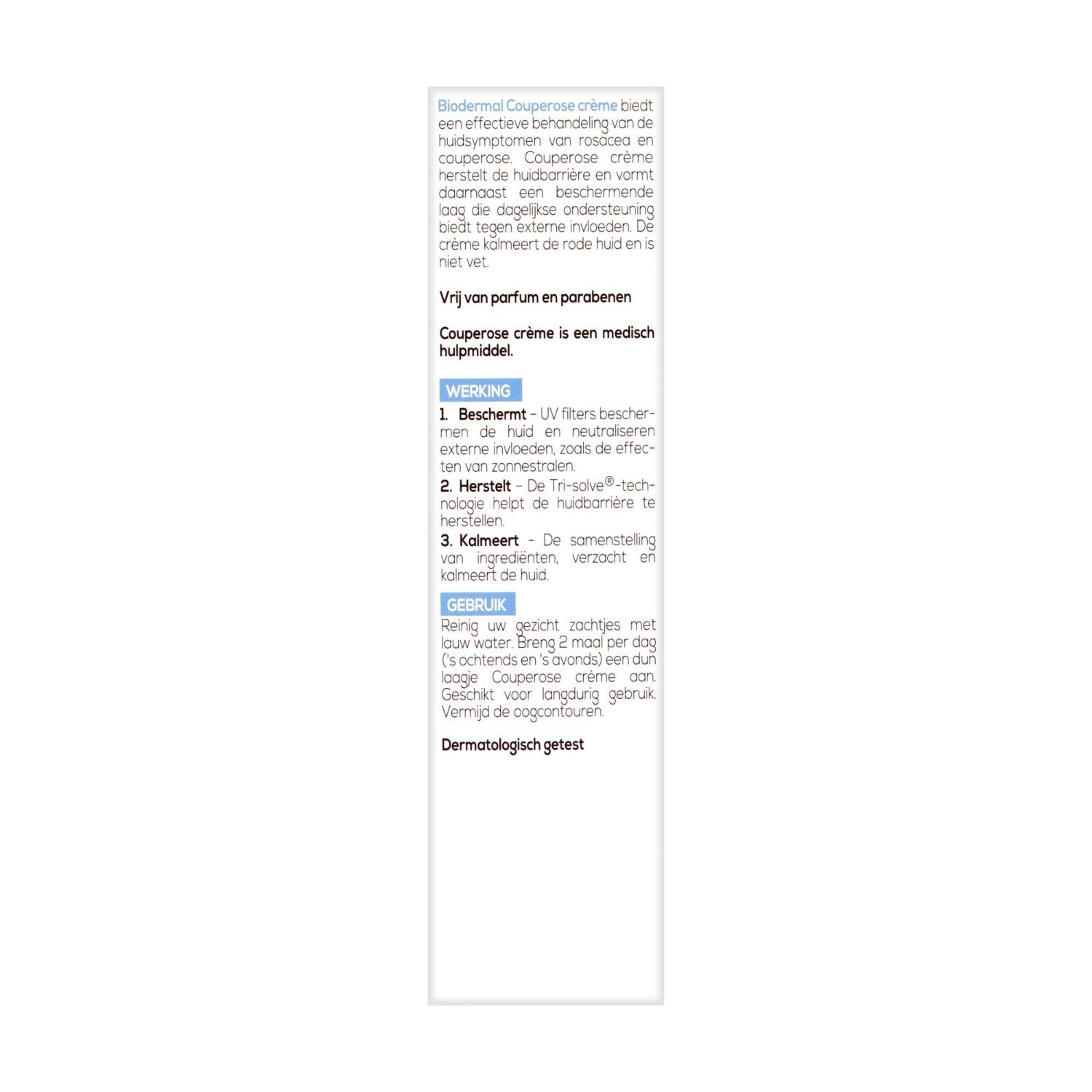 Biodermalinis veido kremas su kuperozine formule - 30 ml