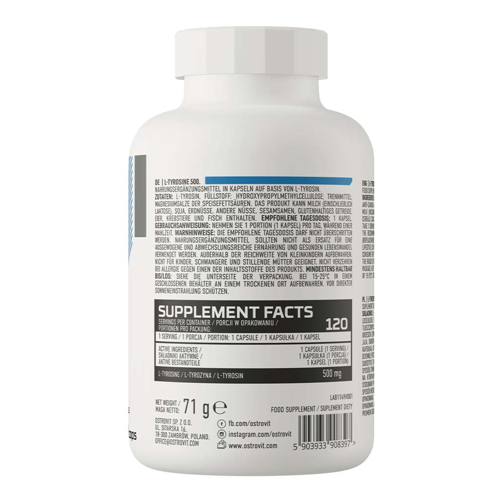 OstroVit L-tyrosiini 500 mg
