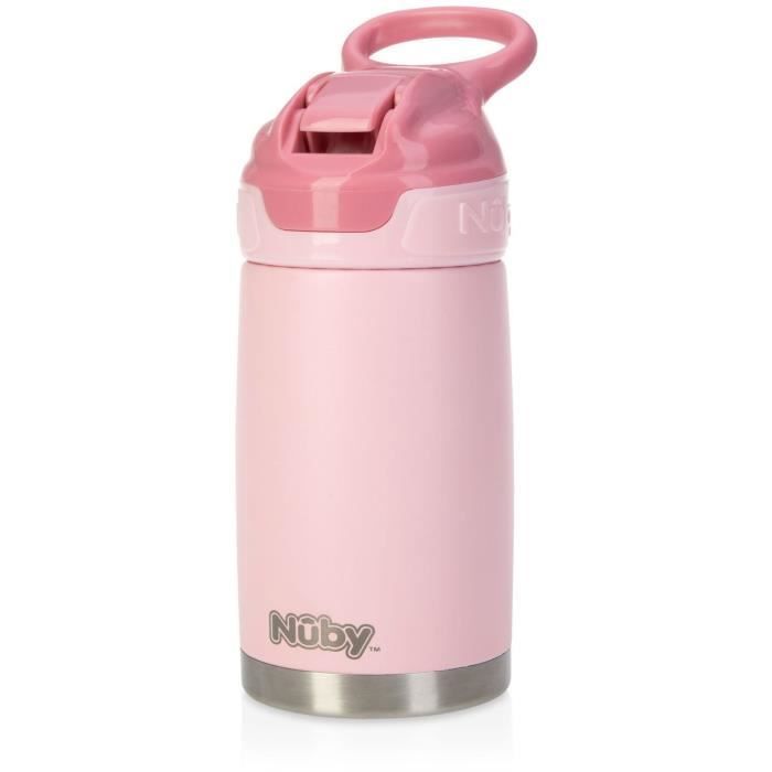 Geïsoleerde waterfles - NUBY - 300 ml - Roestvrij staal - Roze