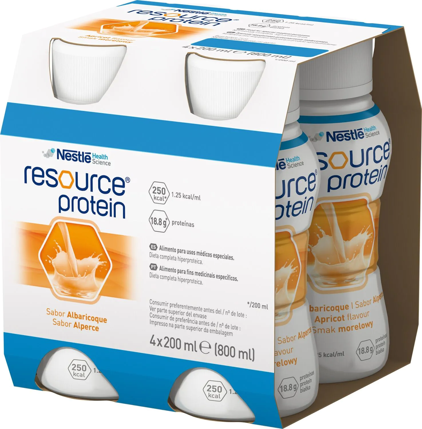 Resource Protein, Doustny preparat odżywczy, Smak morelowy