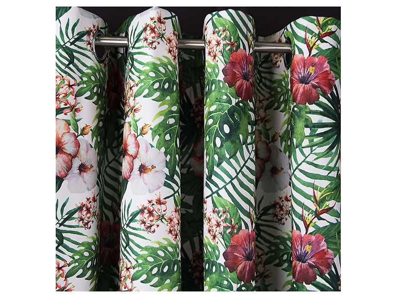 Zasłona Havaiian przelotki Chic 140x270 cm wielokolorowa