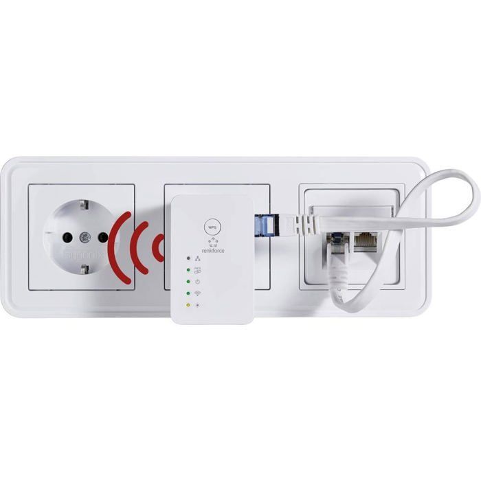 Access Point Wi-Fi - RENKFORCE - RF-AP-N300Mini - 300 Mbps - 2,4 GHz - Bridge Ethernet