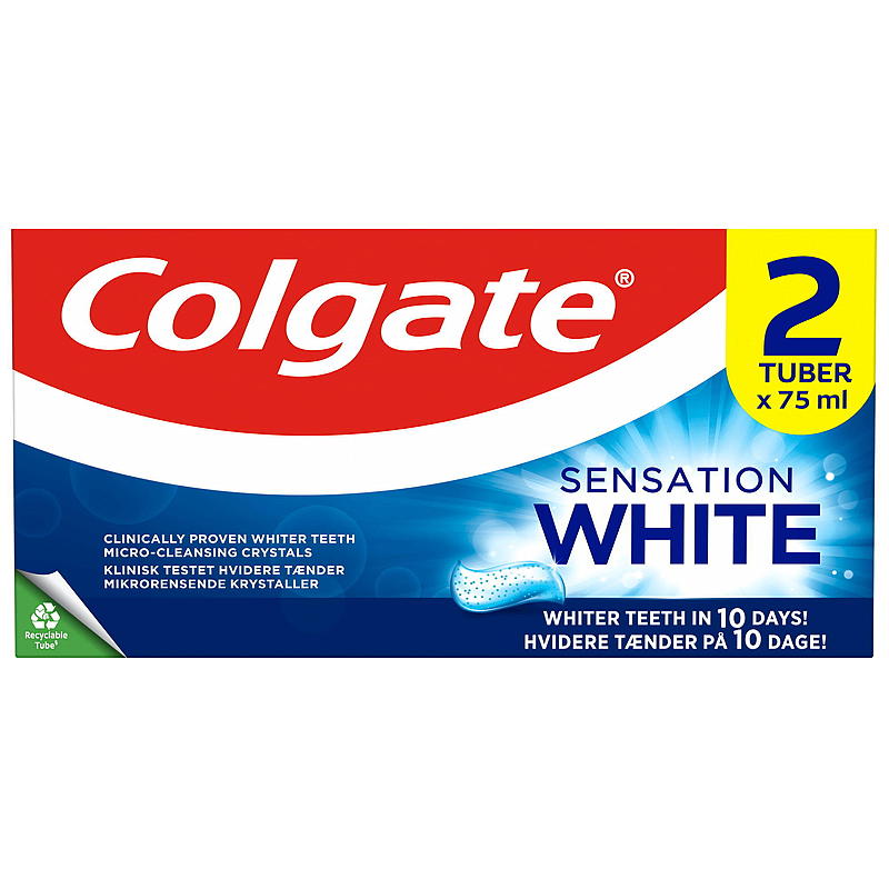 Dentifricio Colgate confezione da 2 Sensation White Colgate