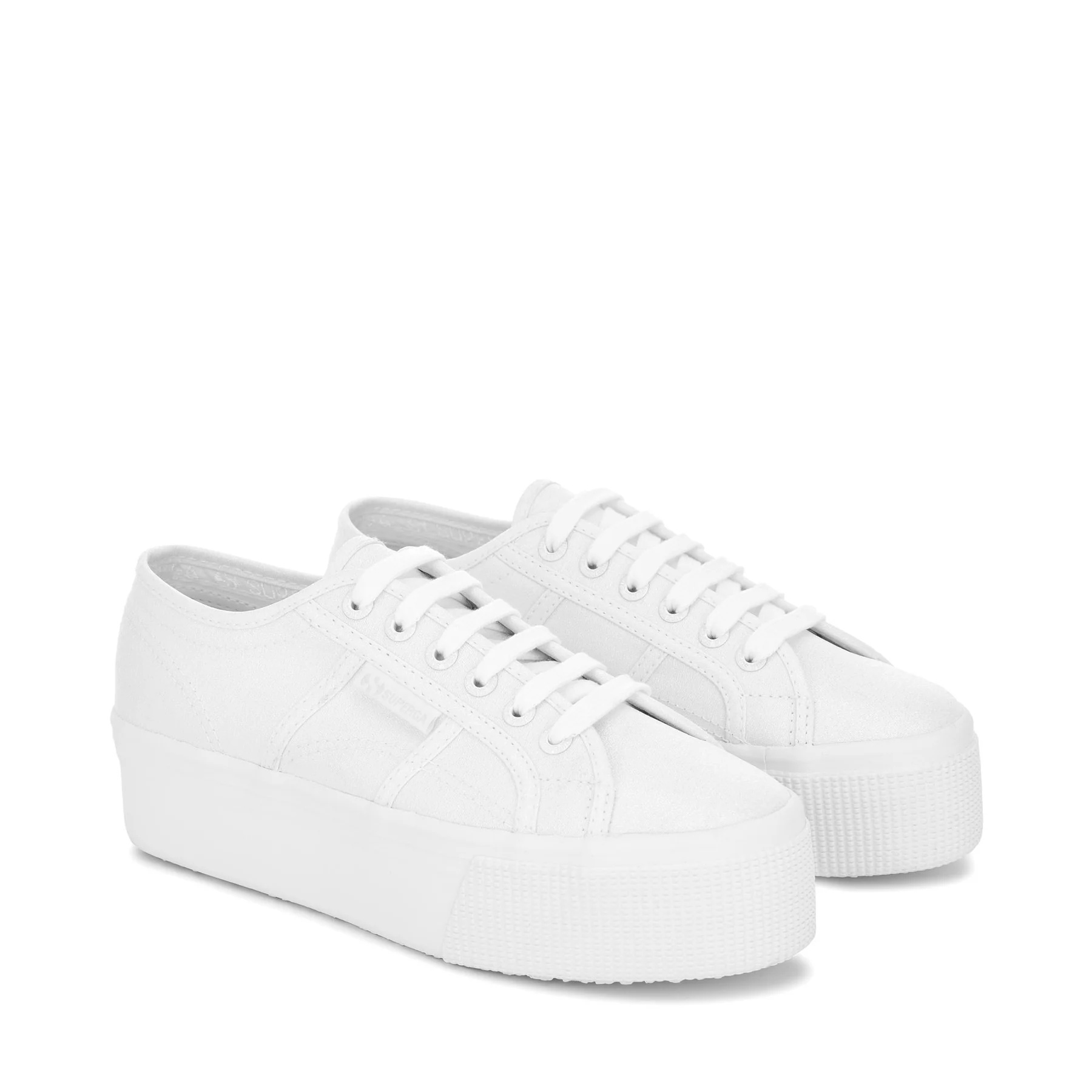 2790 PLATFORM LAME-TOTAL WHITE